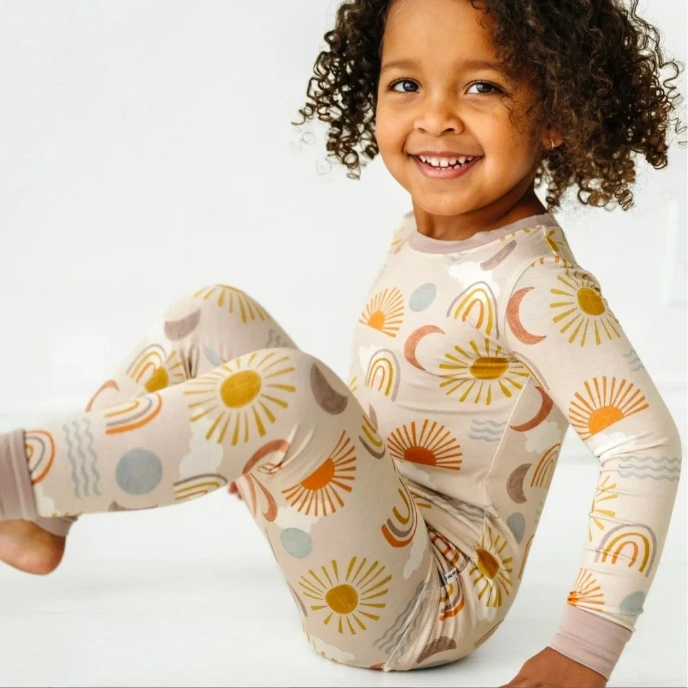 NWT Little Sleepies Warm Waves | 2T Bamboo 2 Piece Pajama Set